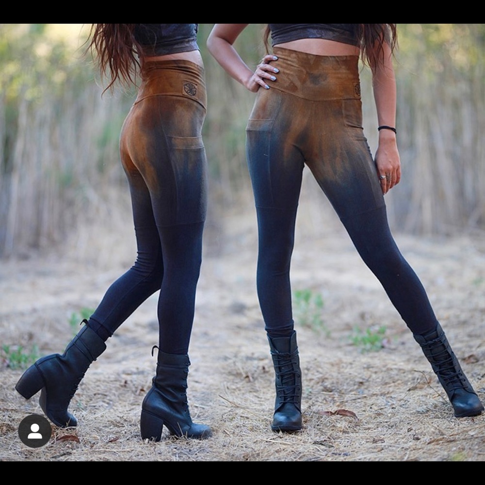 Flower Pot Handmade Terrain Leggings  XS